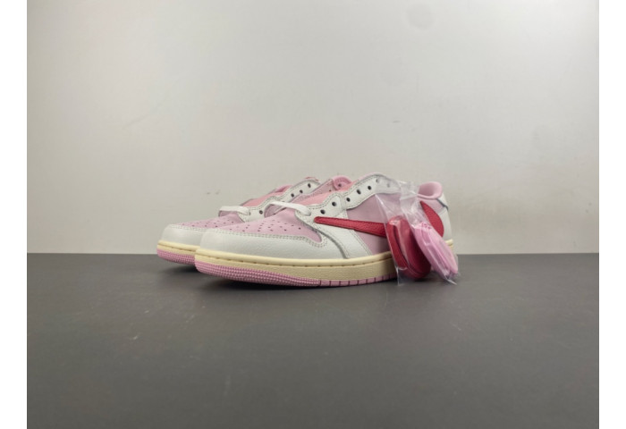 Travis Scott × AJ1 Low "Shy Pink" IQ7604-101