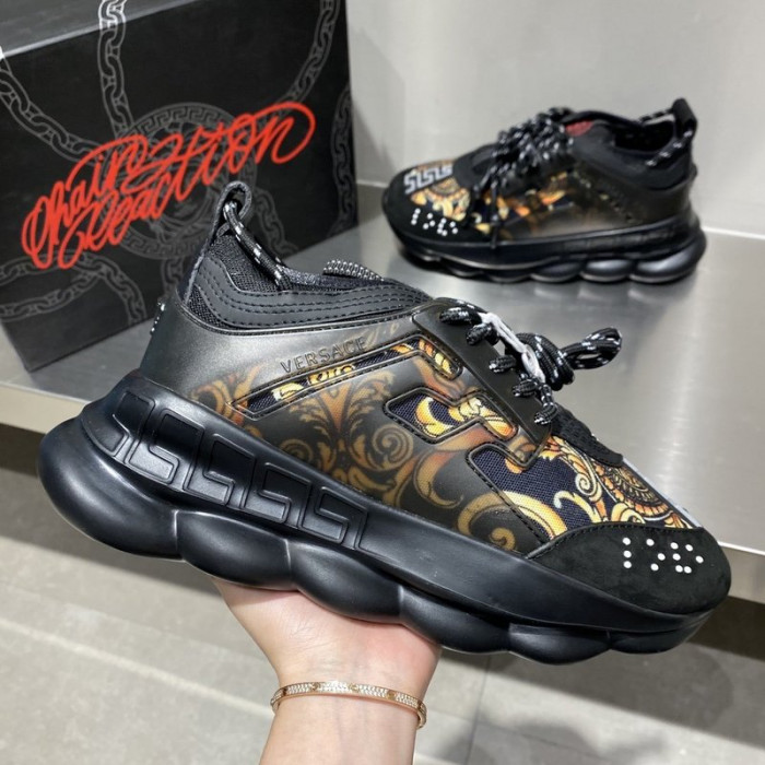 vse chain reaction black sneaker