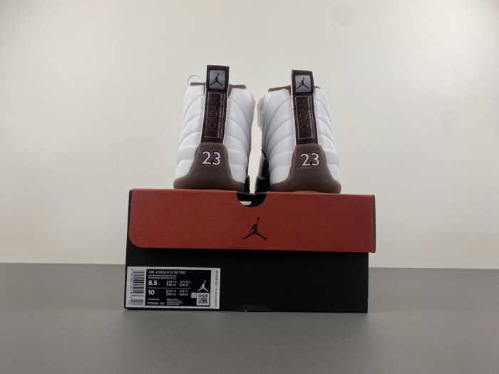 the solefly x air jordan 12 “white/baroque brown” fz5026-100