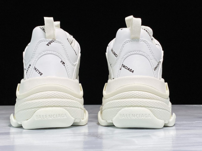 bl triple s trainers letters white h903p8085