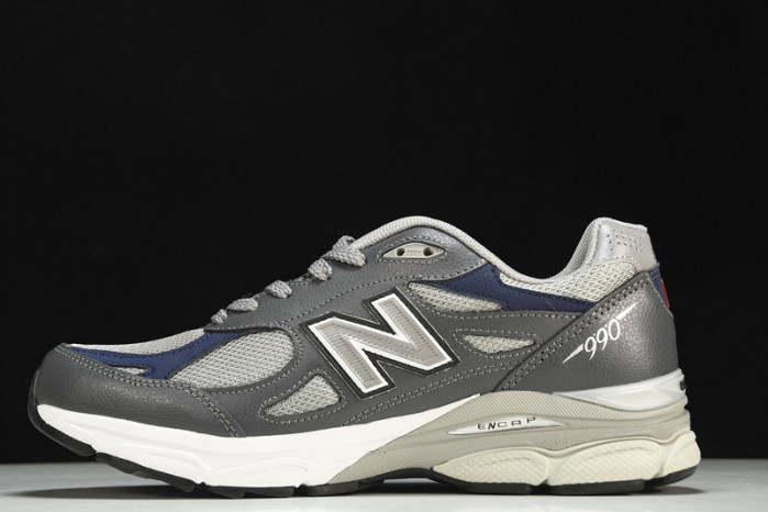 new Ba1an*e 990v3 elephant grey navy m990gj3